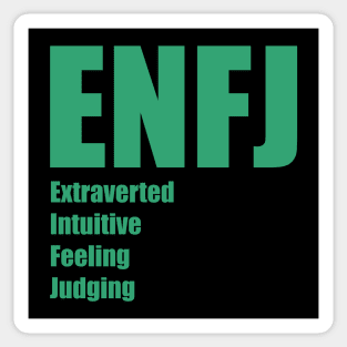 ENFJ The Protagonist MBTI types 7A Myers Briggs personality Sticker